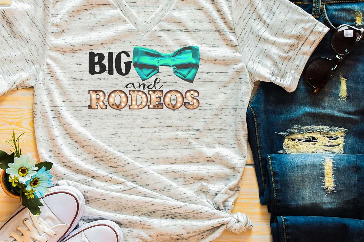 Big Bows & Rodeos Sublimation Digital Download example image 1
