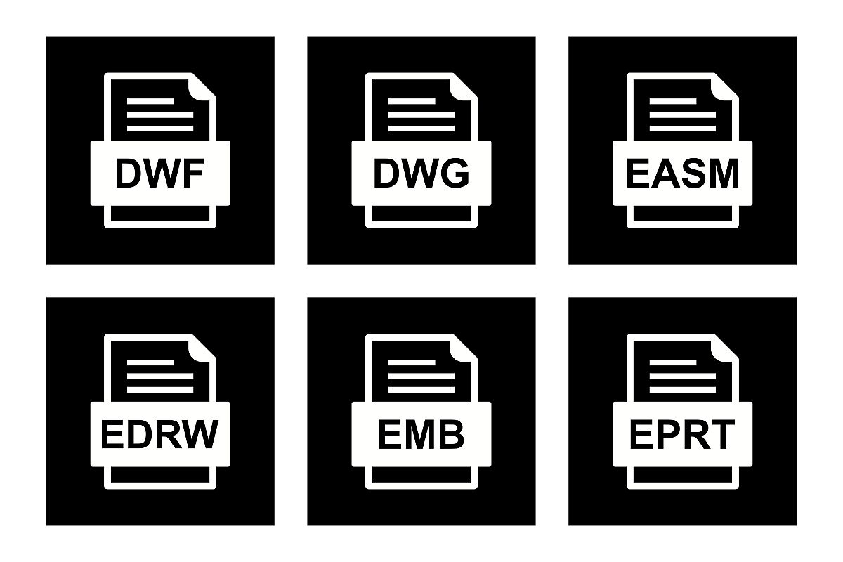 Set Of File Formats Icons example image 1