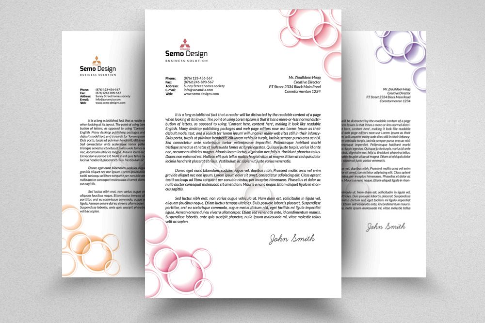 Fresh Business Letterheads example image 1