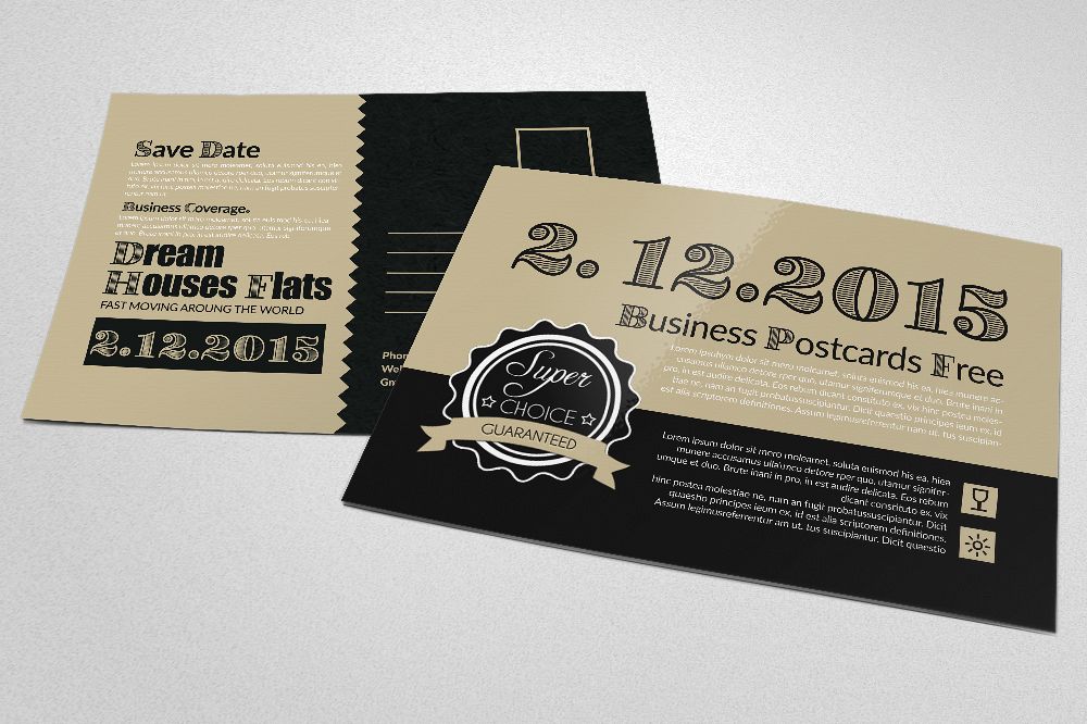 Save The Date Wedding Postcards example image 1