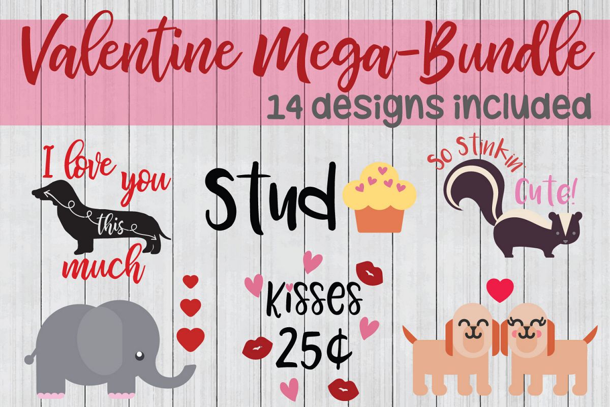 Valentine SVG Mega Bundle, Love SVG Bundle example image 1