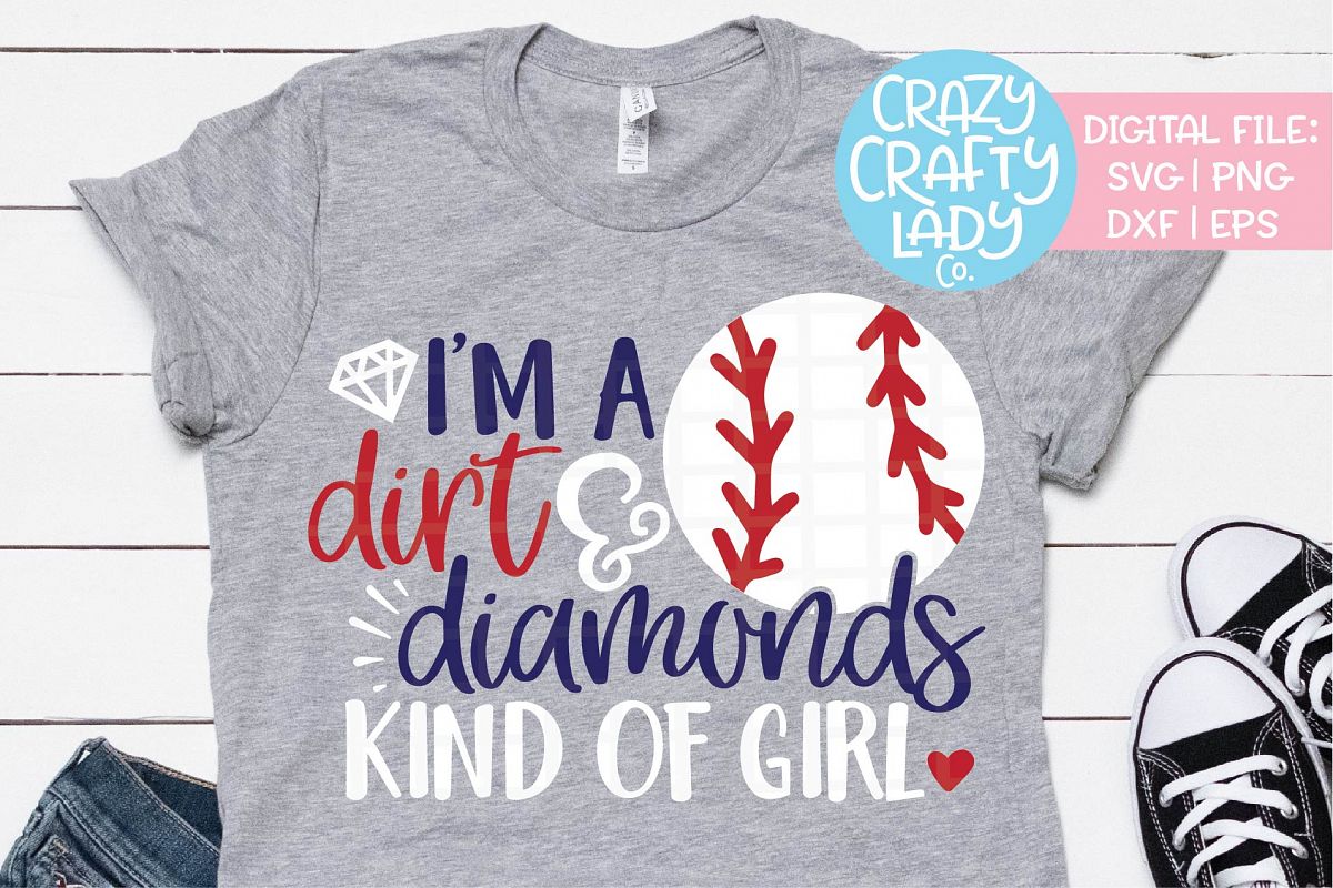 I'm a Dirt & Diamonds Kind of Girl SVG DXF EPS PNG Cut File example image 1