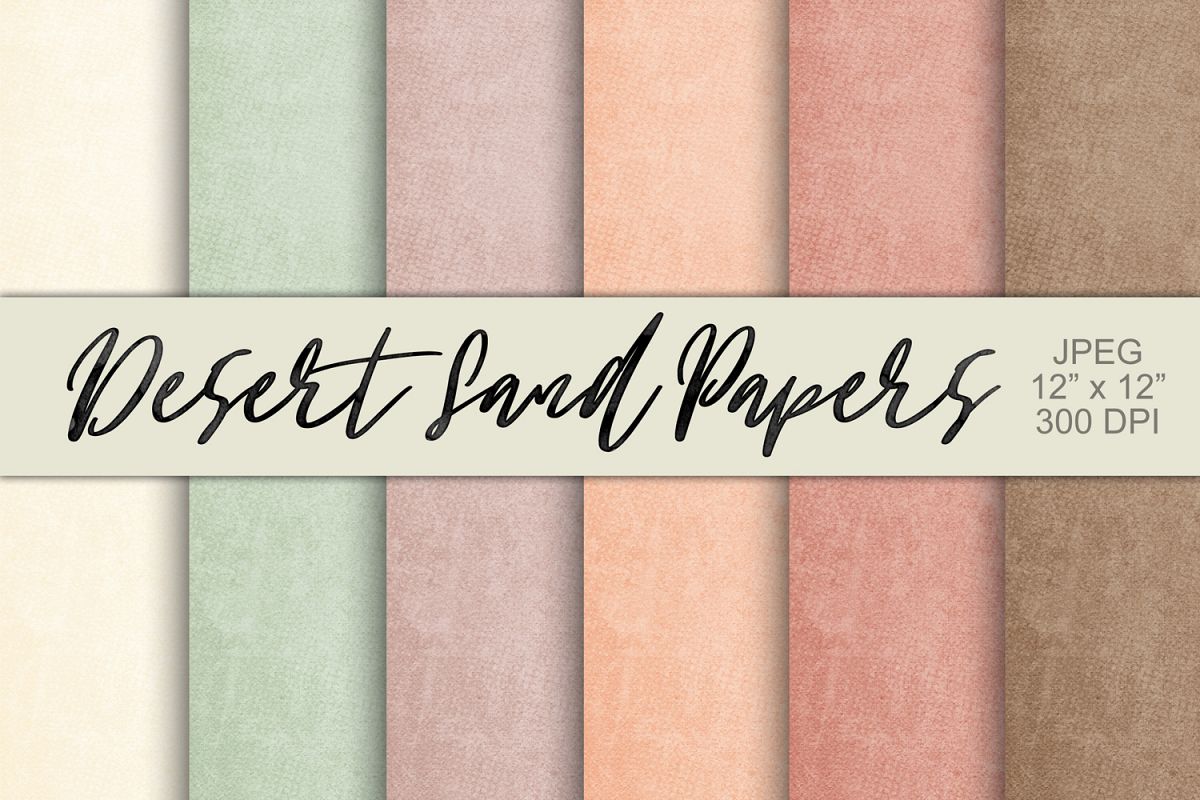 Digital Paper Textured Backgrounds - Desert Sand example image 1