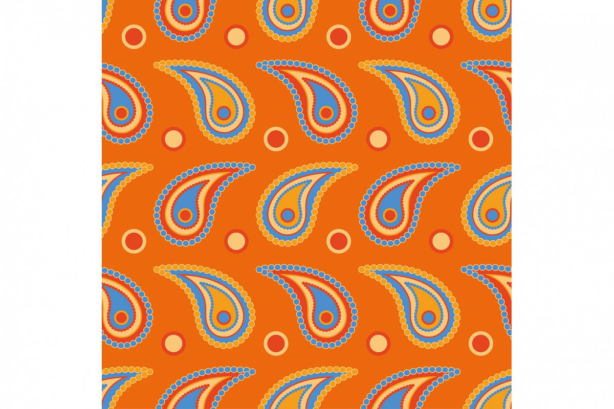 Ethnic boho seamless pattern with Paisley. example image 1