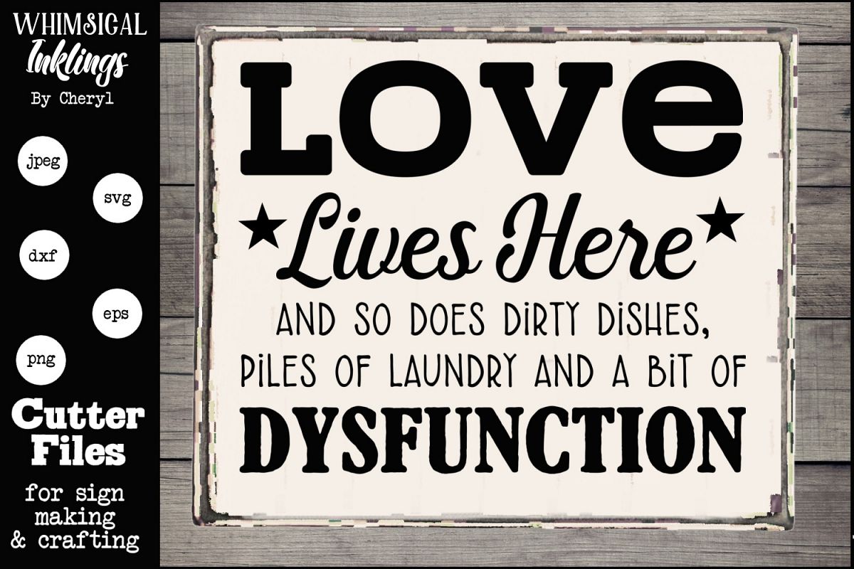 Love Lives Here SVG example image 1