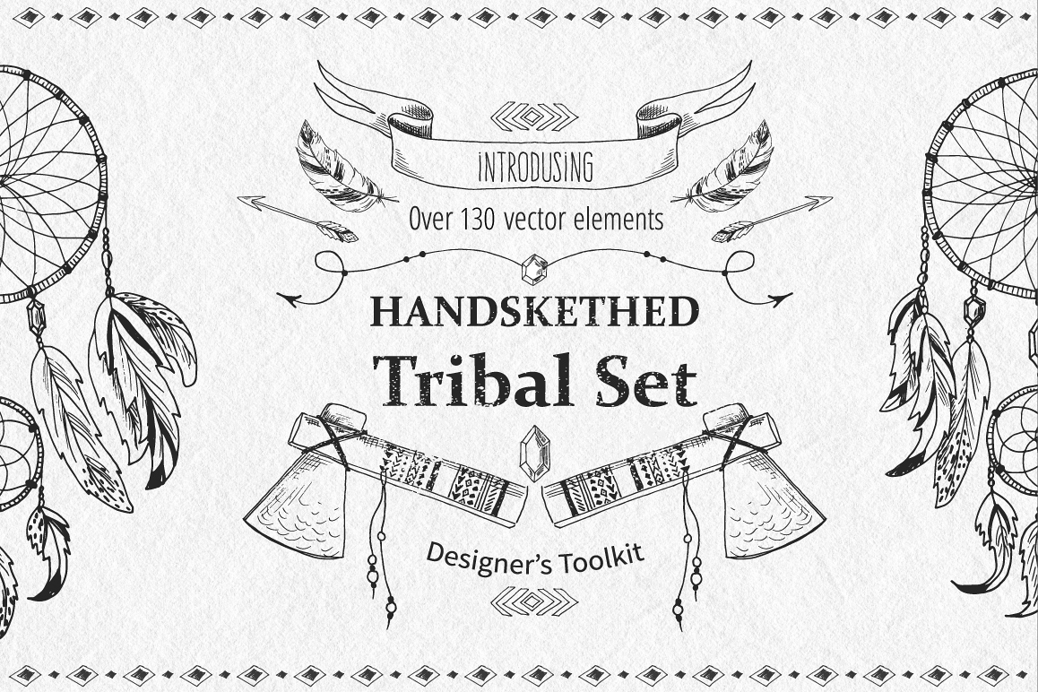 Tribal Design Vector Set Vol.2 example image 1