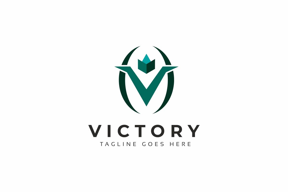 Victory V Letter Logo example image 1