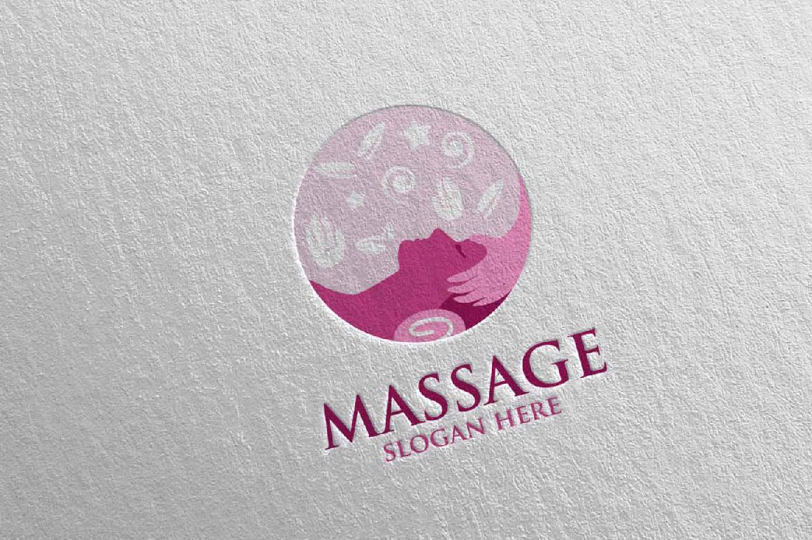 Massage Logo Design 6 example image 1
