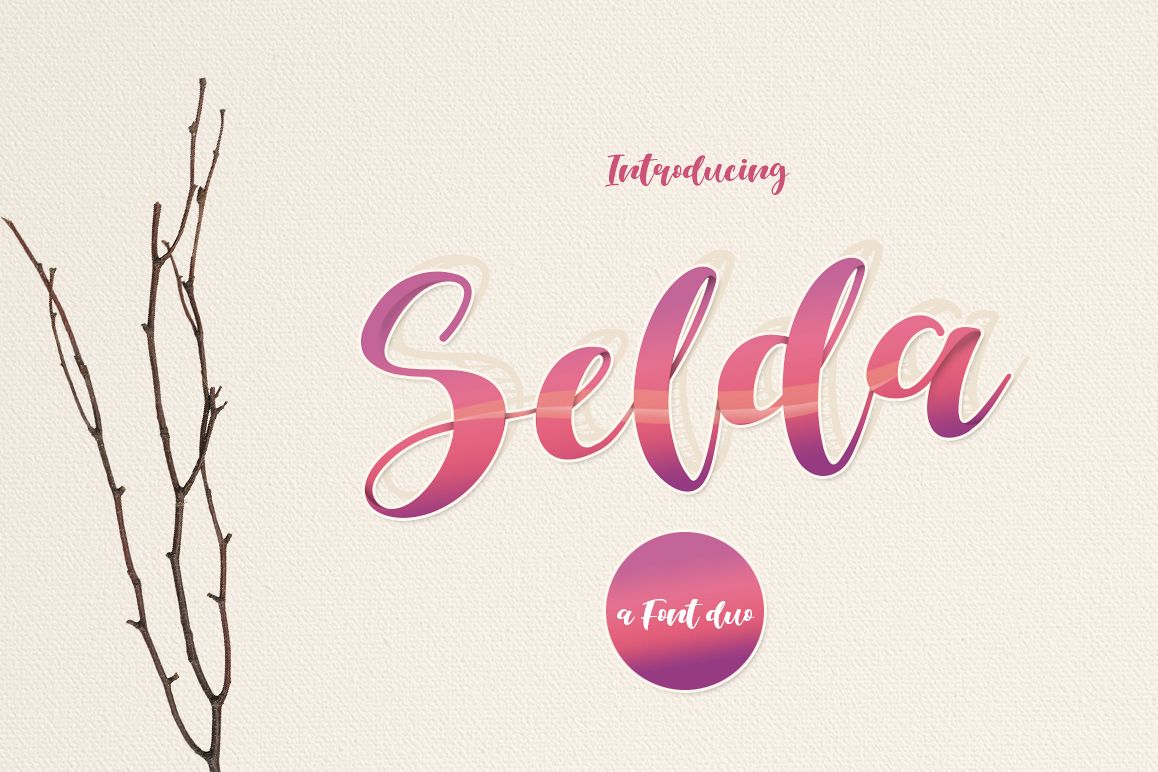 Selda Script Font Duo example image 1