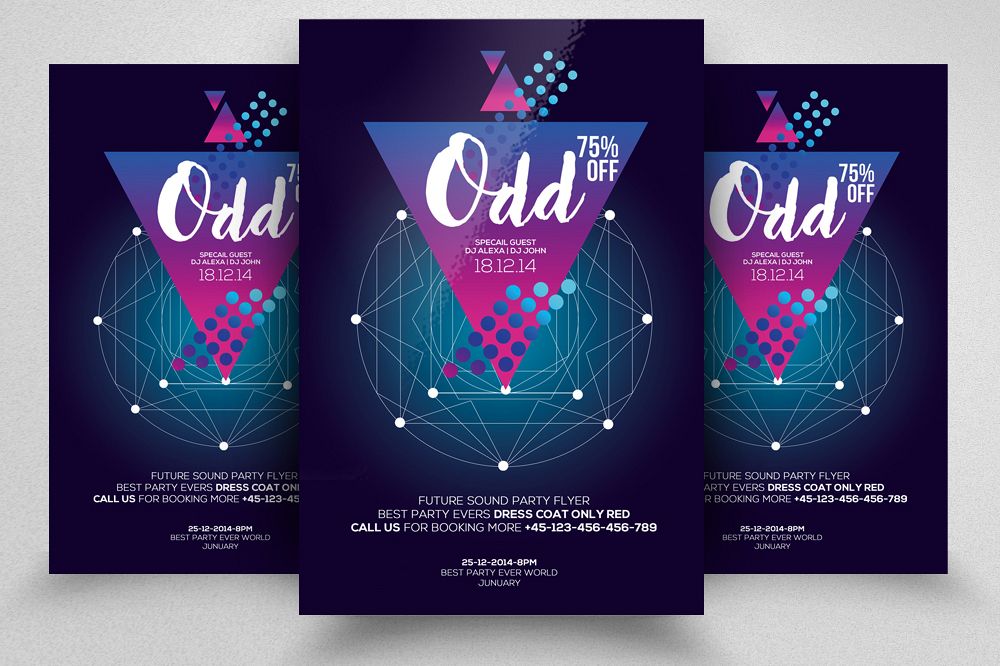 Electro Futuristic Flyer example image 1