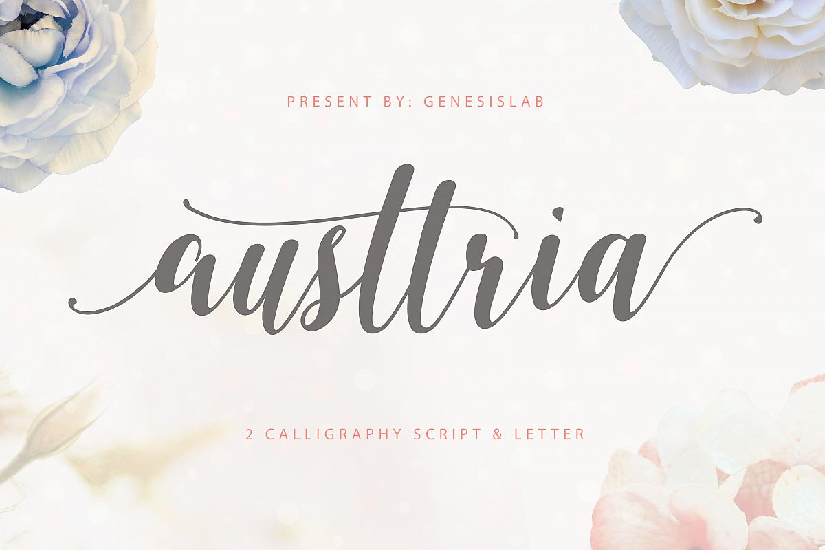 Austtria Script & Letter example image 1