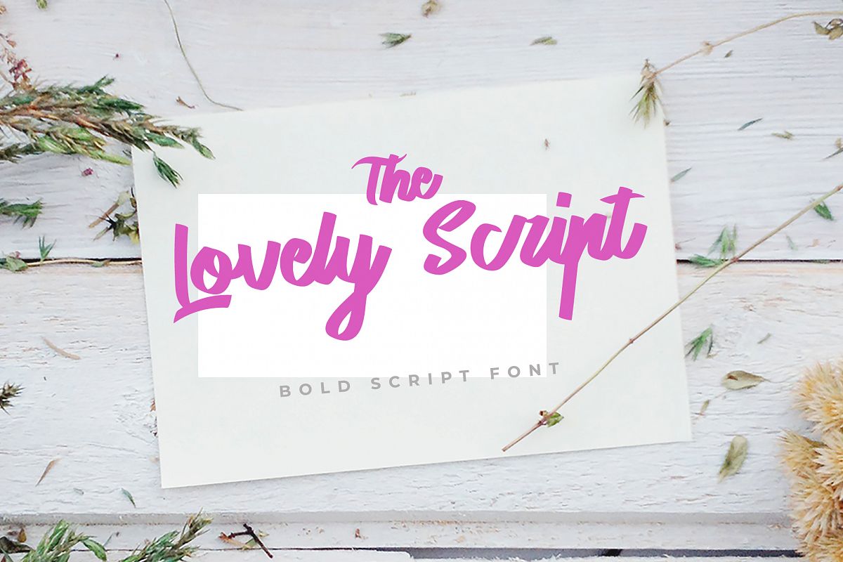The Lovely Script example image 1