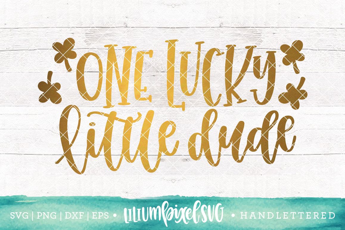 One Lucky Little Dude / SVG PNG DXF EPS file example image 1