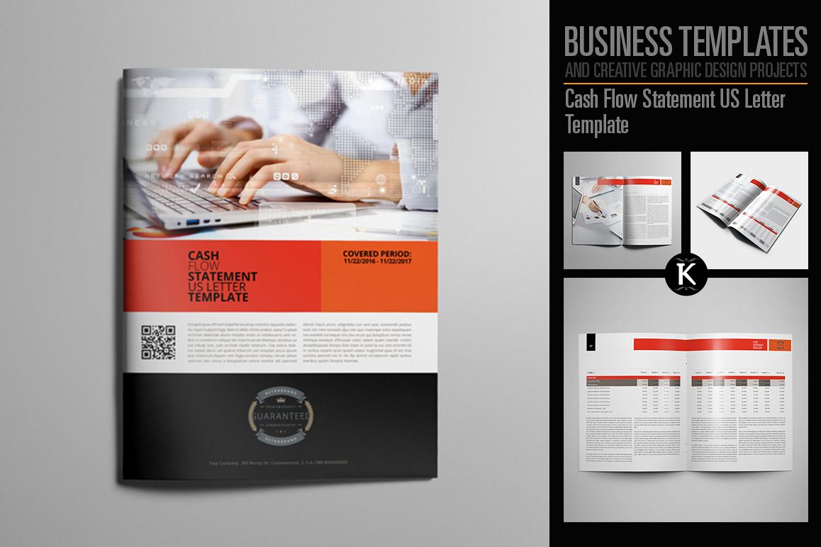 Cash Flow Statement US Letter Template example image 1