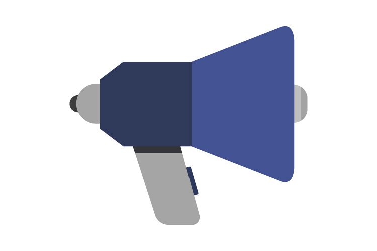 Megaphone icon example image 1