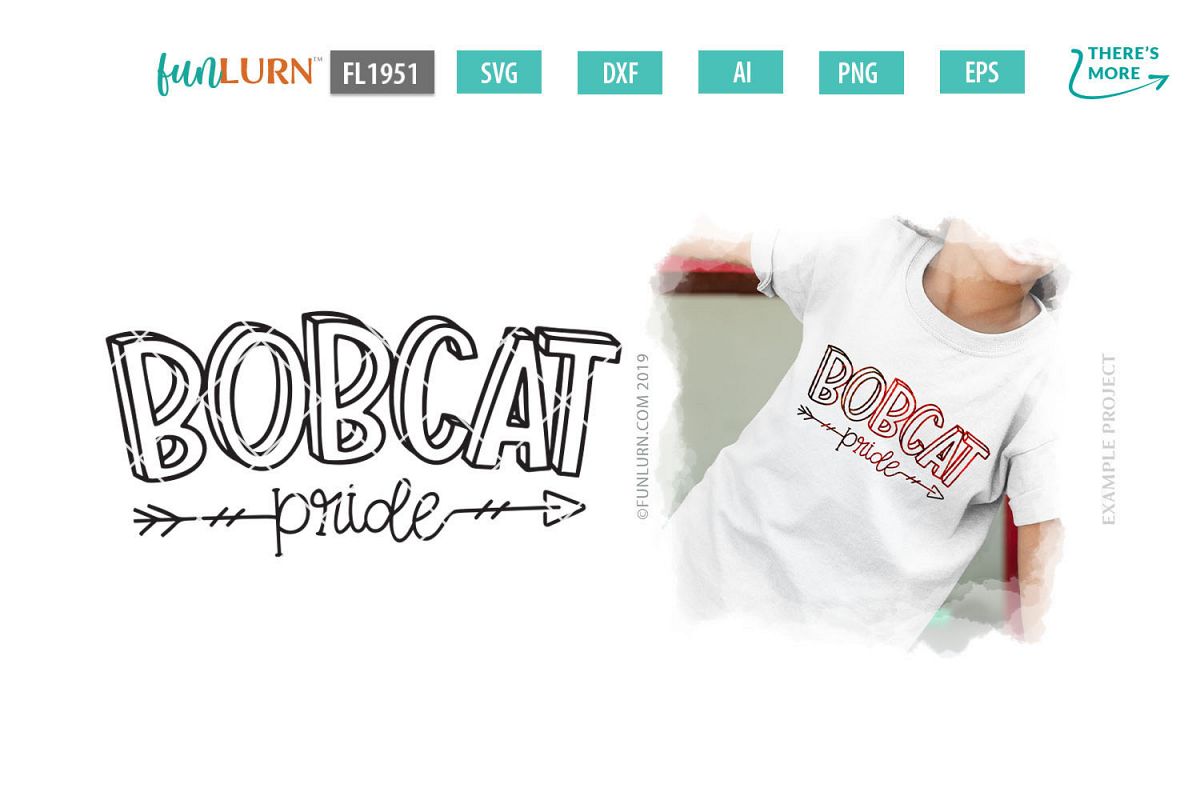 Bobcat Pride Team SVG Cut File example image 1