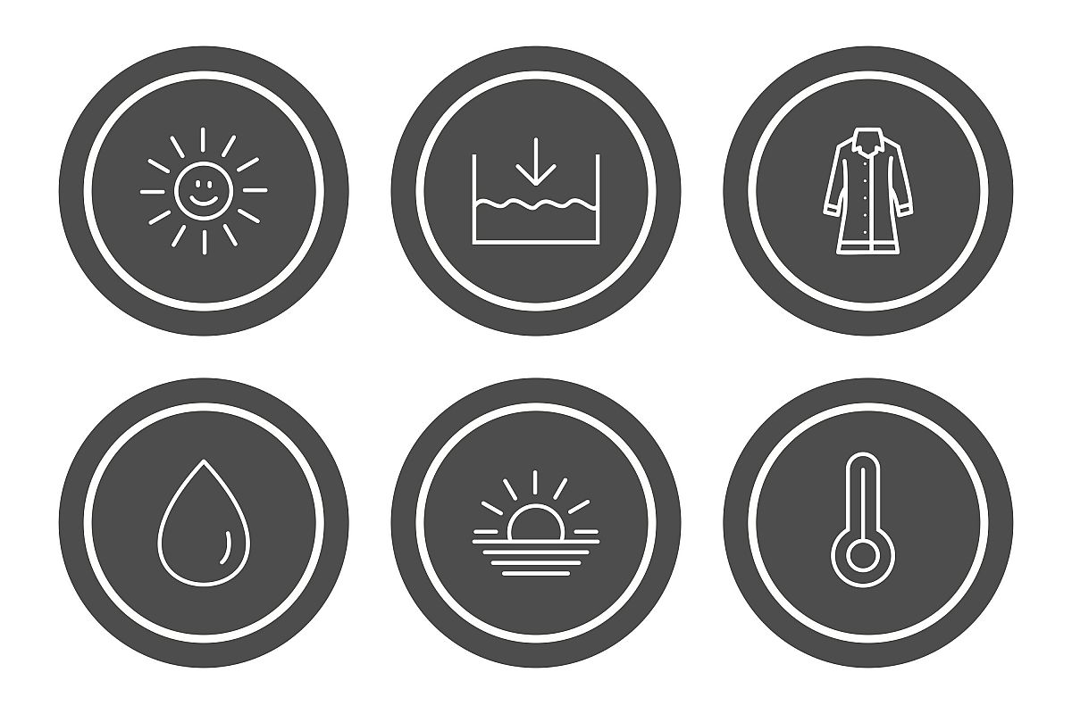 Set Of Weather And Season Icons example image 1