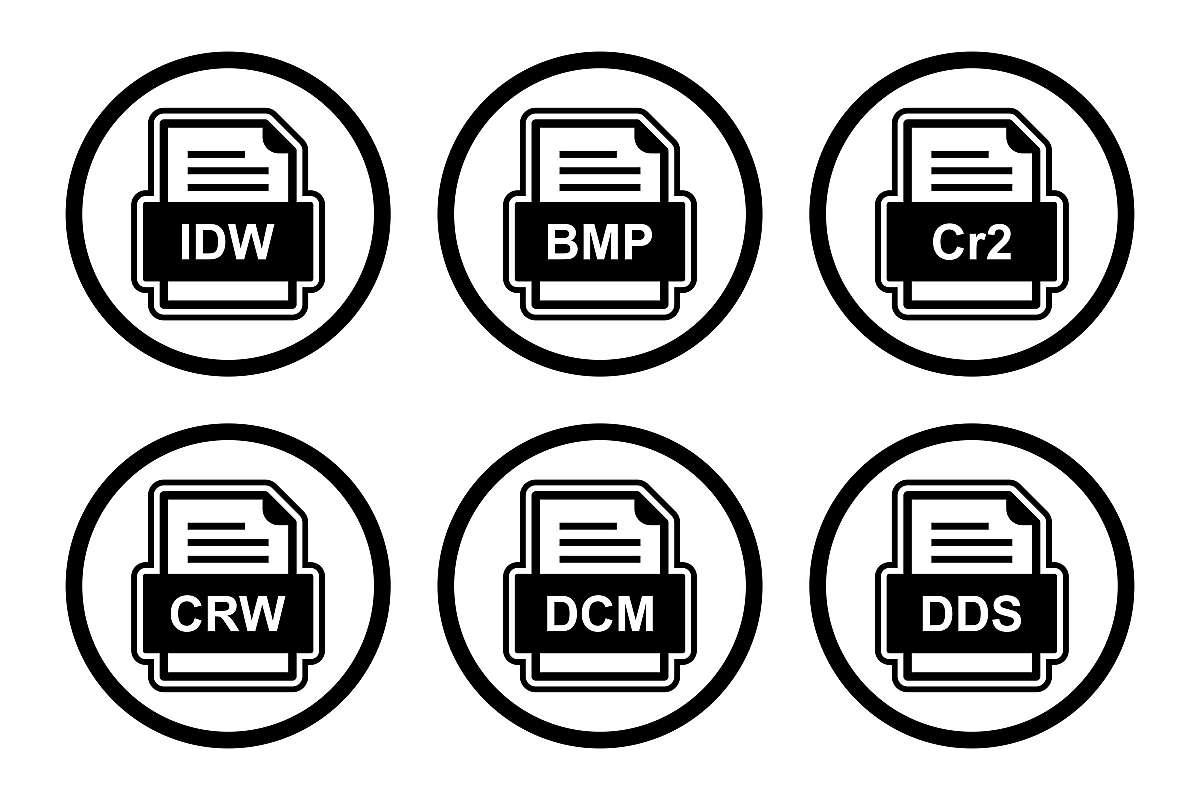 Set Of File Formats Icons example image 1