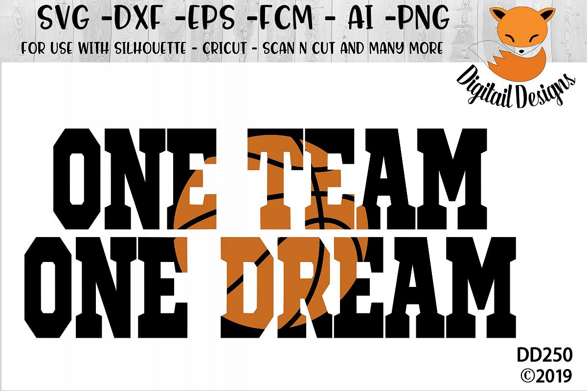 Basketball One Team One Dream SVG (199773) | Cut Files ...