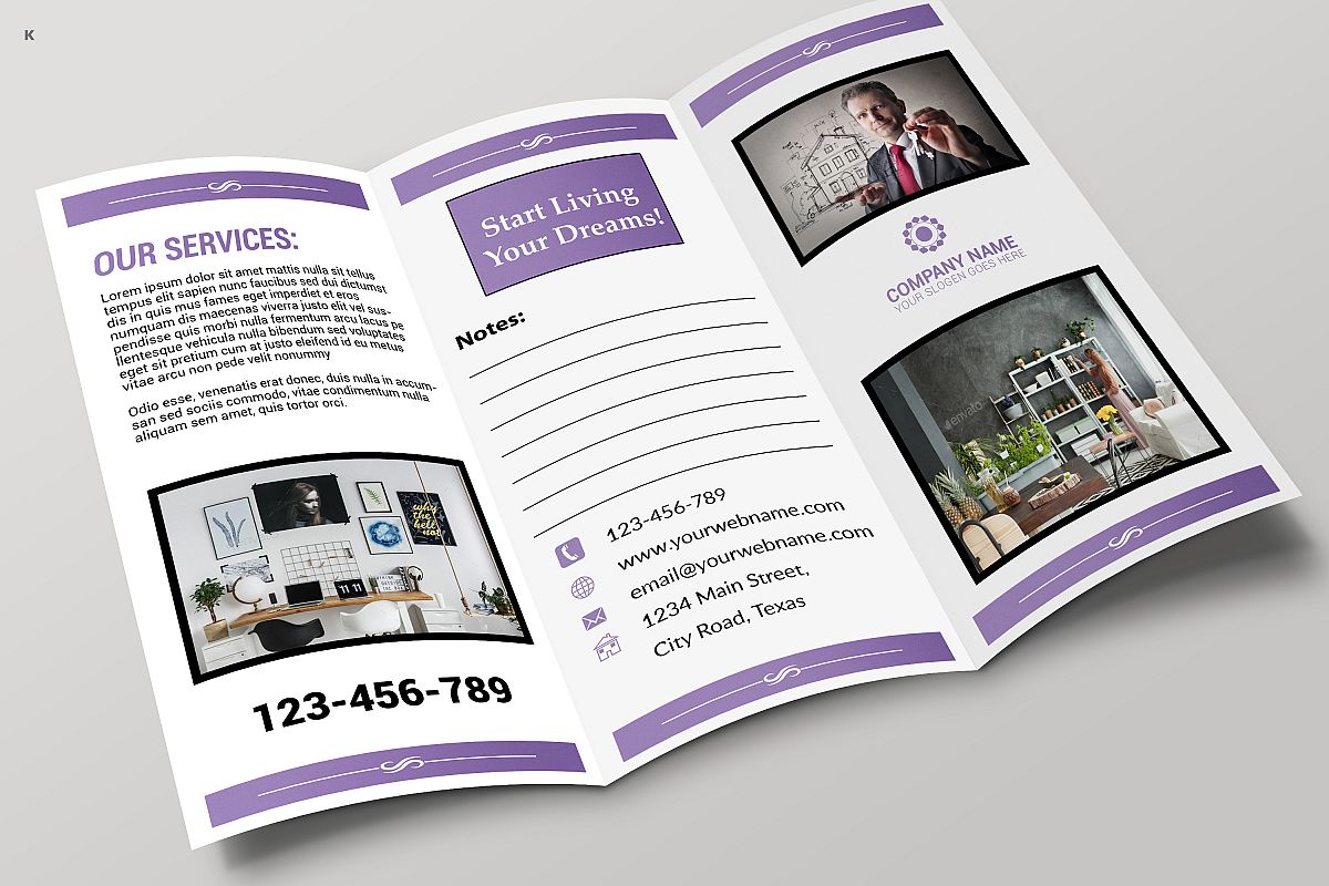 Real Estate Trifold example image 1