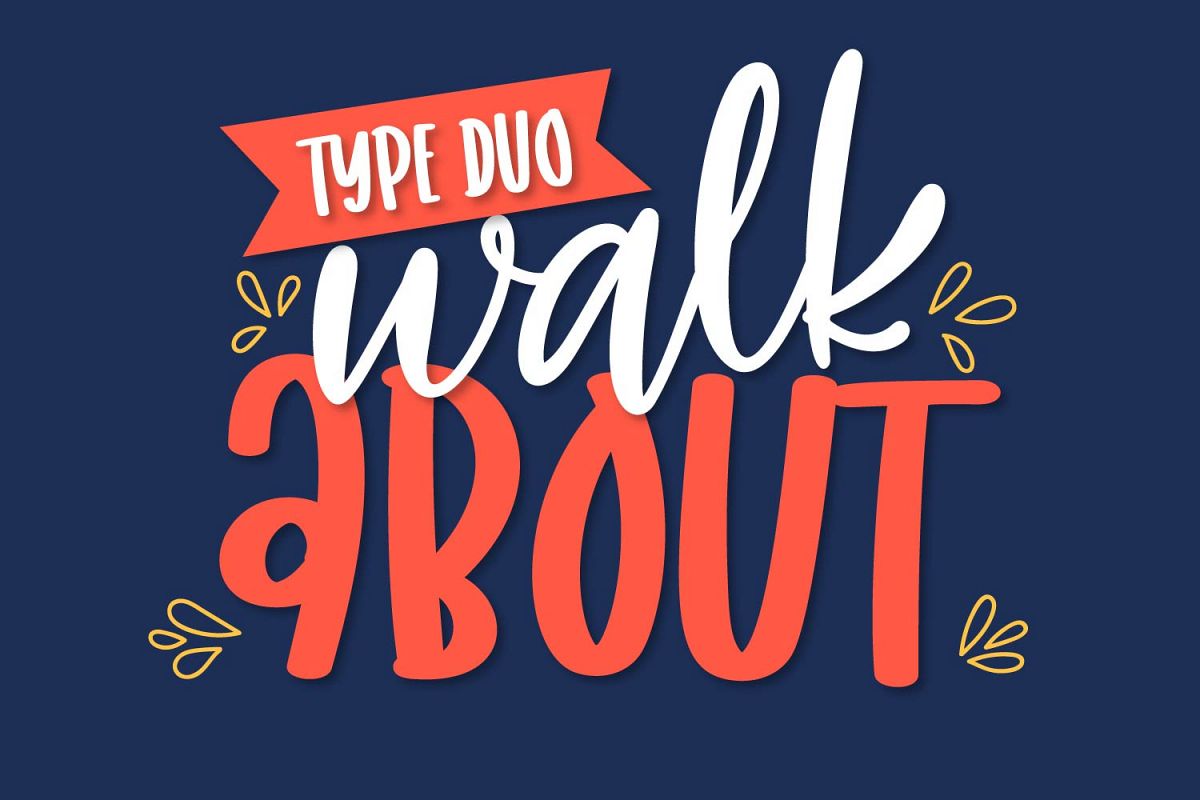 Walkabout - A Type Duo Scripts & Sans Serif example image 1