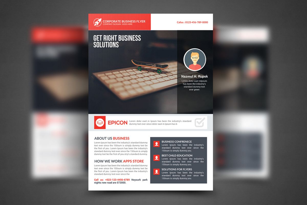 Professional Corporate Business Flyer example image 1