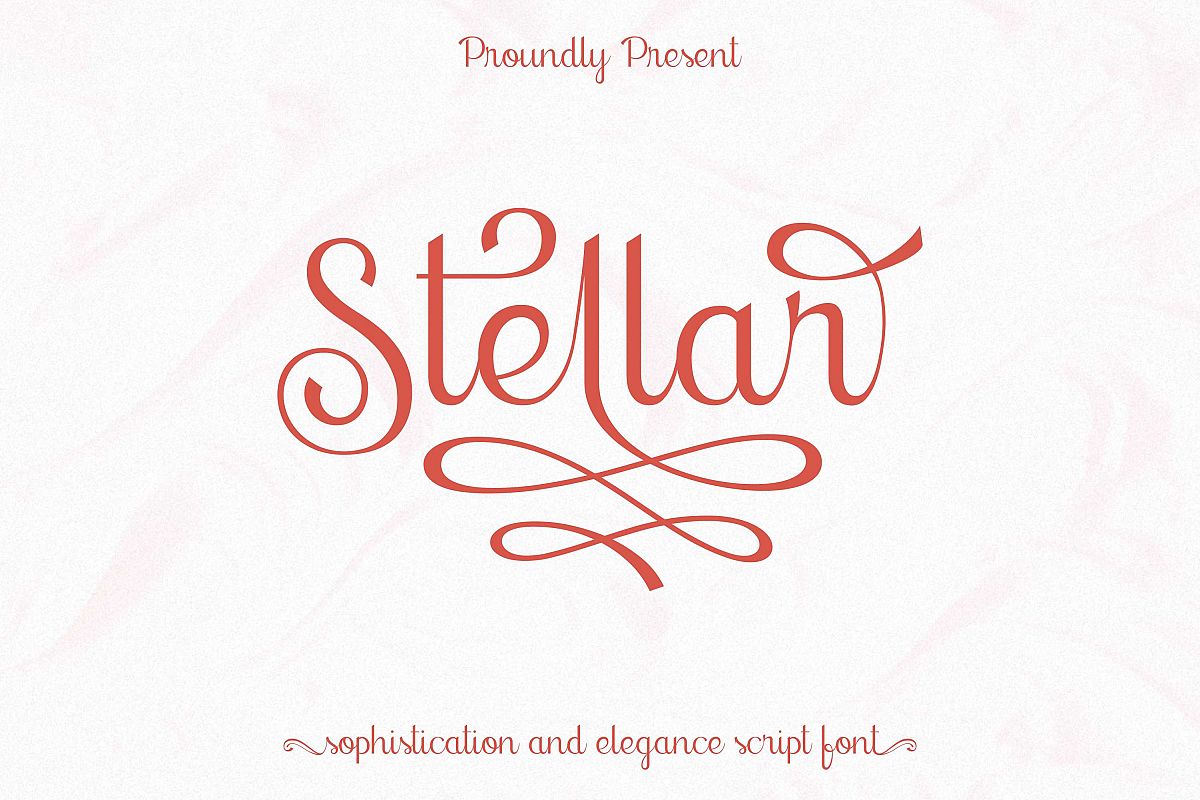stellar - sophisticated script font example image 1