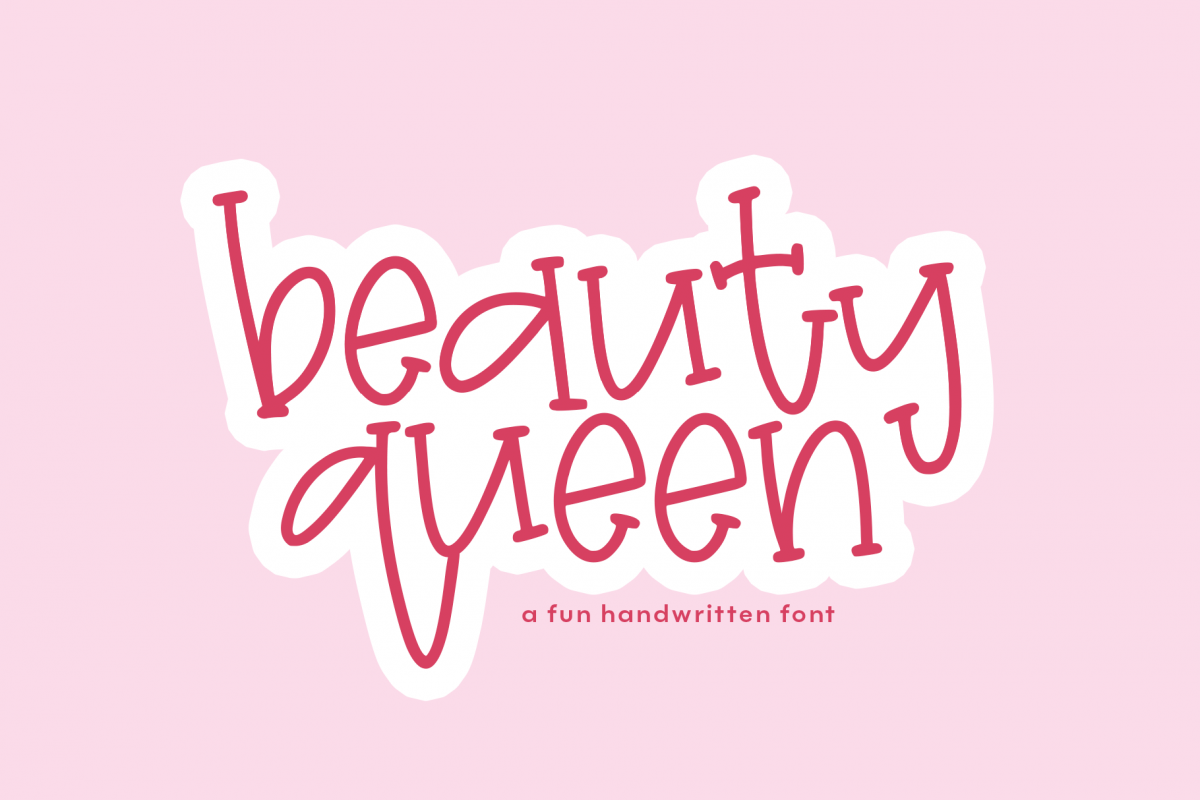 Beauty Queen - A Quirky Handwritten Font example image 1