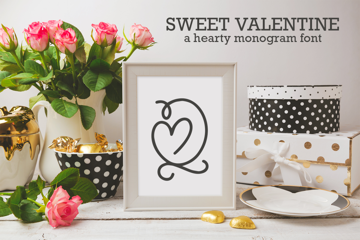 Sweet Valentine - A Monogram Font example image 1