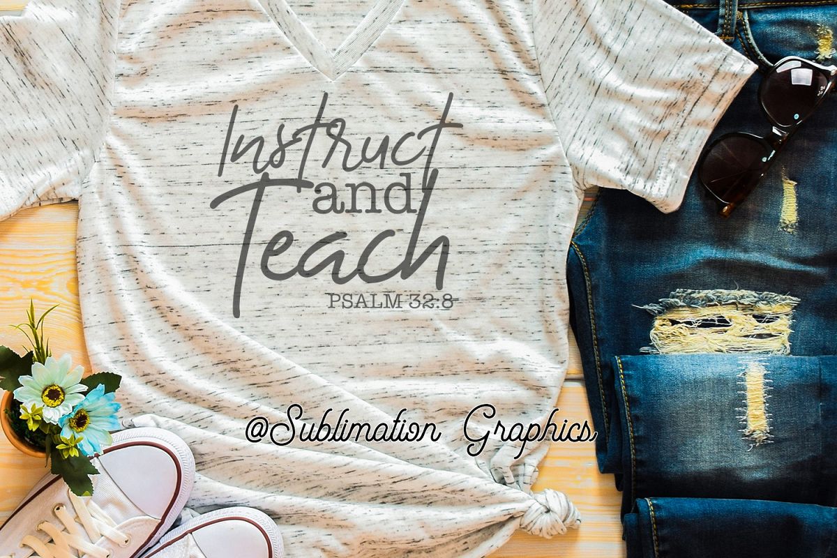 Instruct and Teach Sublimation Digital Download example image 1