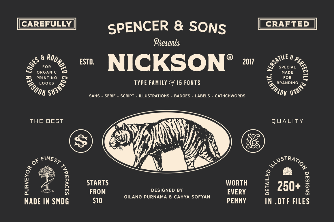 S&S Nickson Font Bundles example image 1