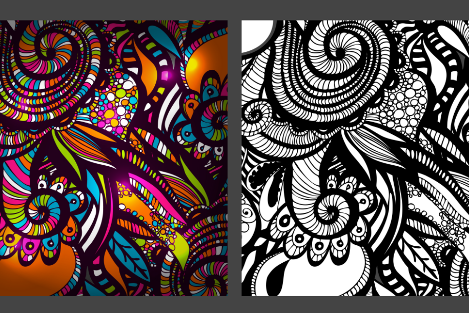 2 Zentangle Inspired patterns. example image 1