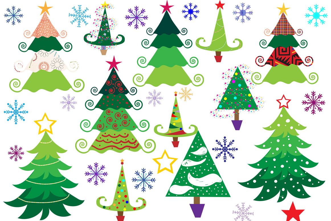 Christmas Tree Clipart example image 1