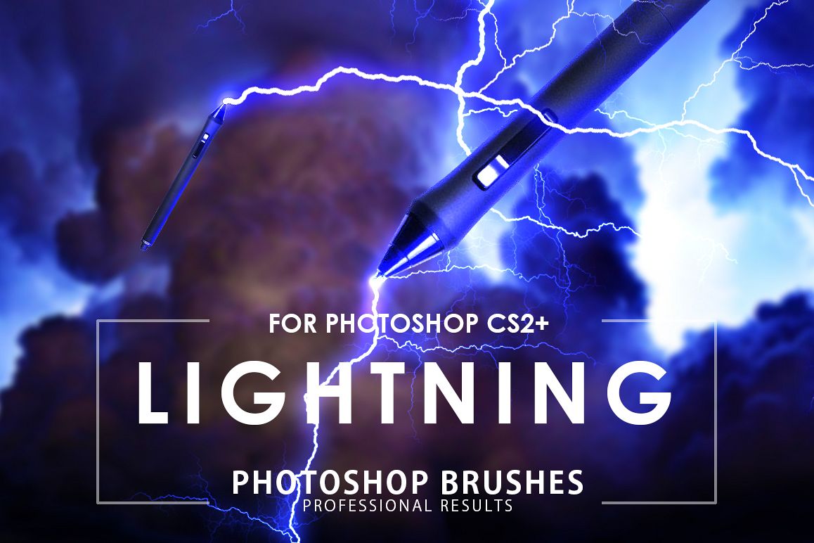 Lightning Photoshop Brushes example image 1