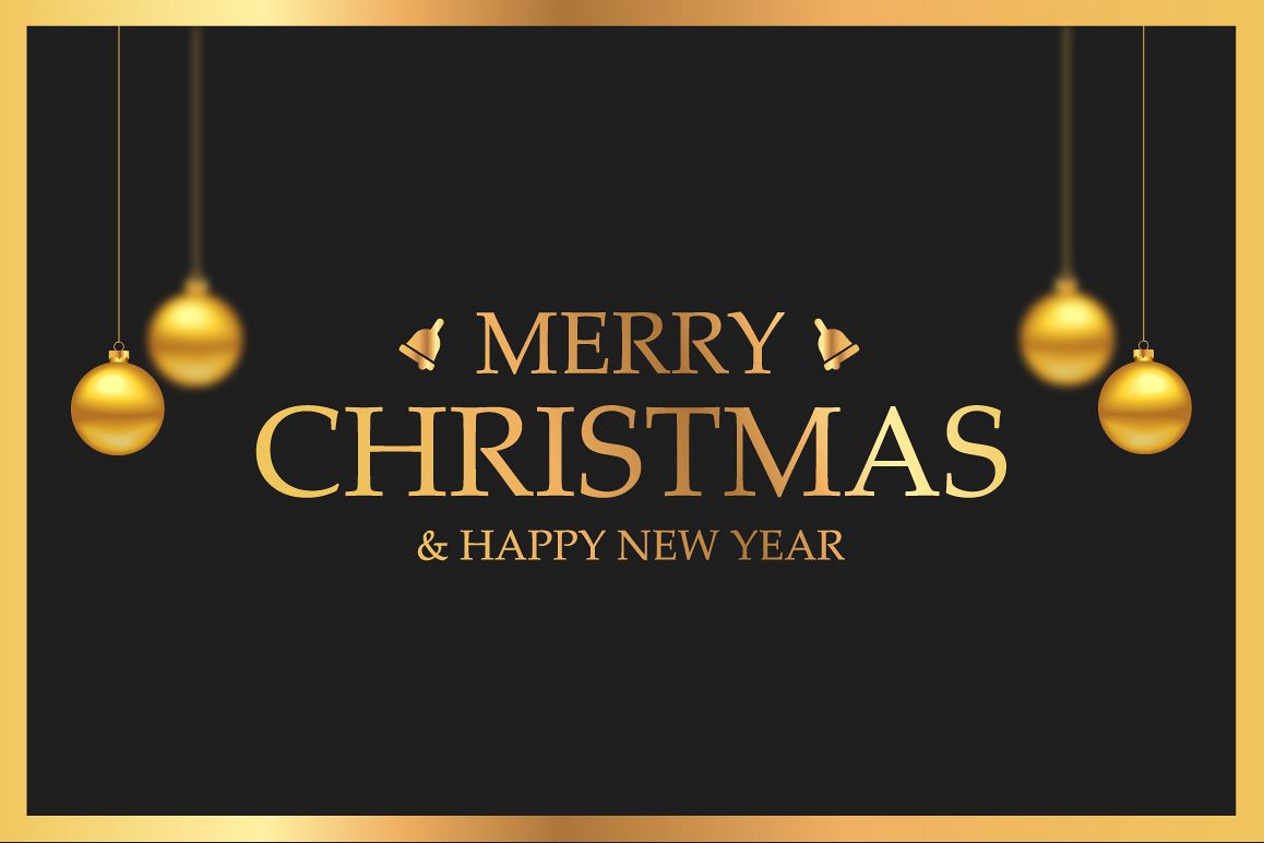 Luxury Christmas greeting card example image 1