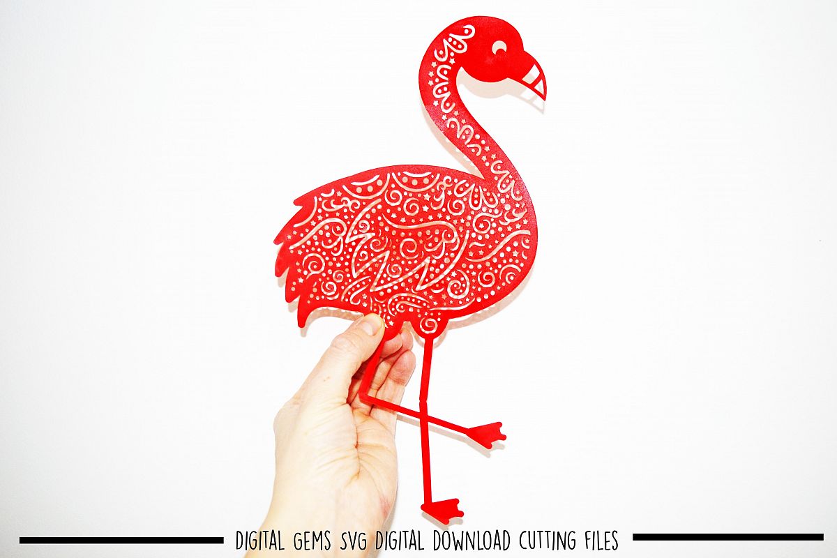 Download Flamingo paper cut SVG / DXF / EPS files