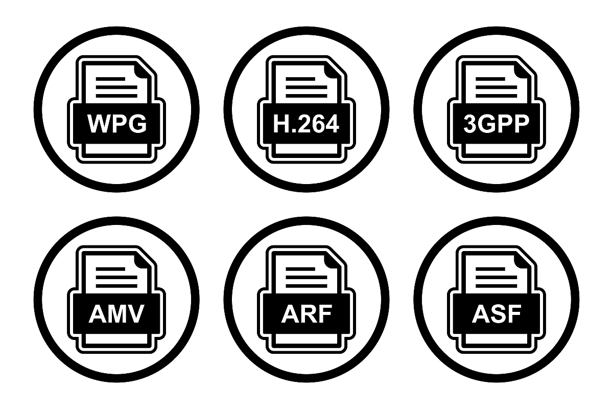 Set Of File Formats Icons example image 1