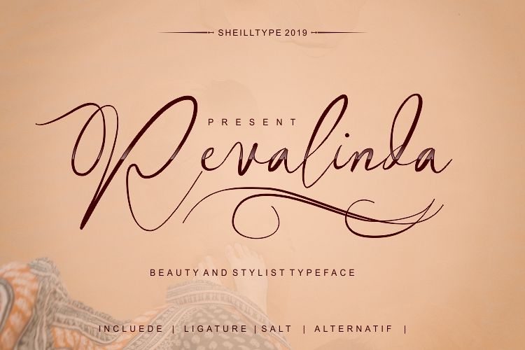 Revalinda Stylist Scripts font example image 1
