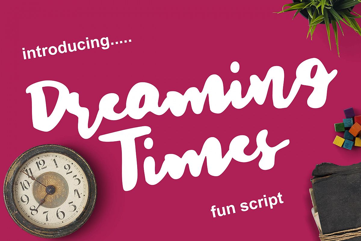 Dreaming Times - Playful Script example image 1