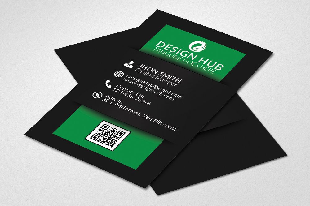 Vertical Business Cards Design example image 1
