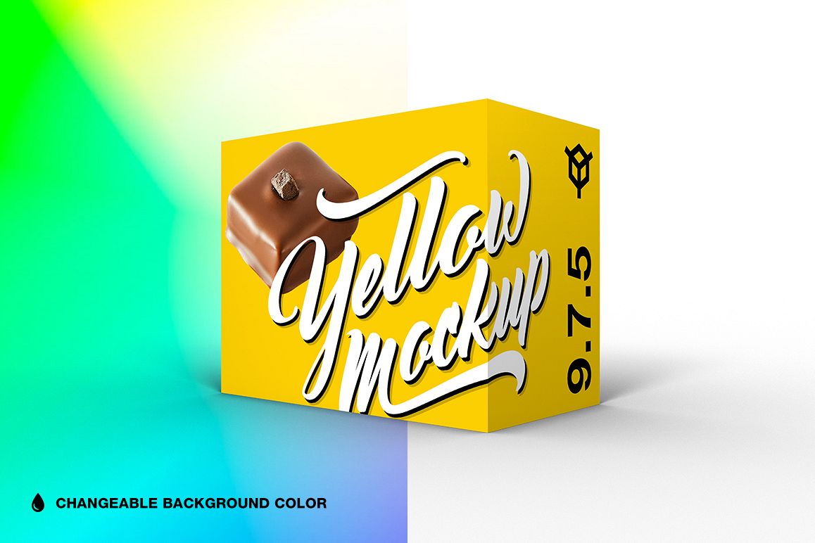 9.7.5 Simple 3D Box Mockup PSD example image 1