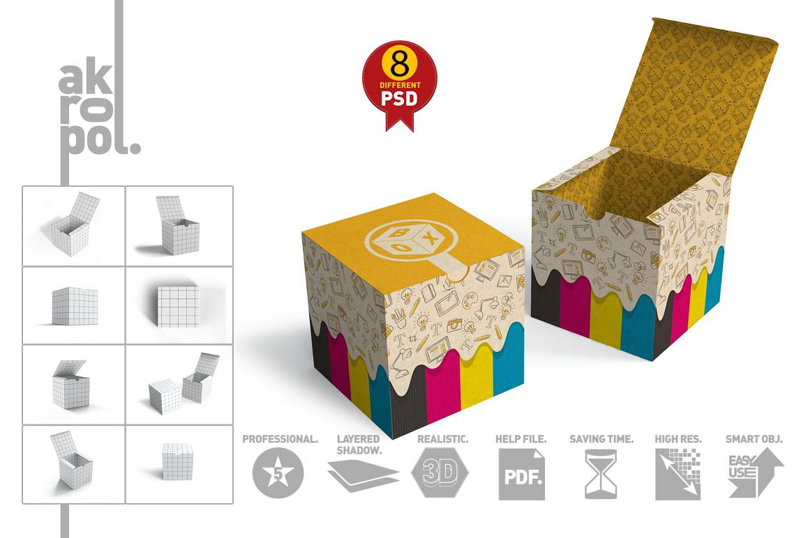 Package Box mock up example image 1