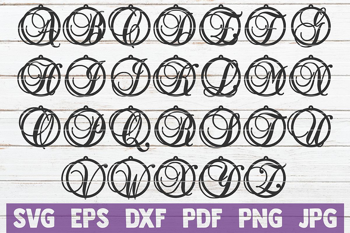 Alphabet Earrings SVG Cut Files | commercial use example image 1