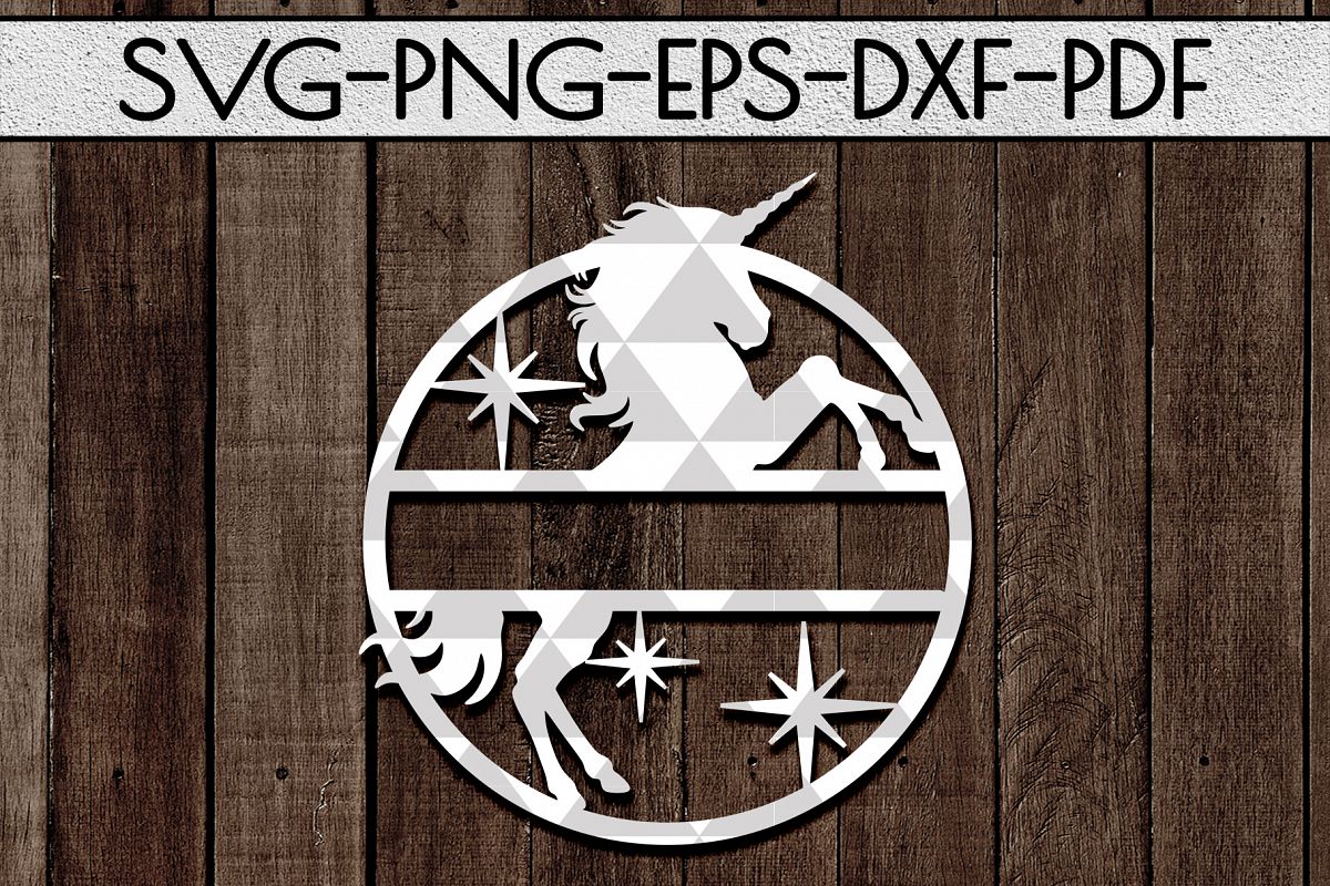 Customizable Unicorn Papercut Template, Unicorn Party SVG example image 1