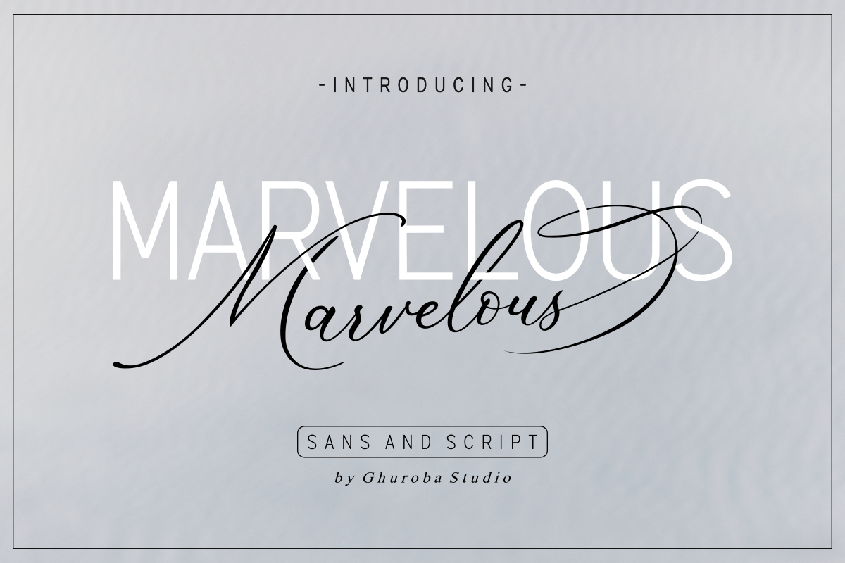 The Marvelous Font Duo example image 1