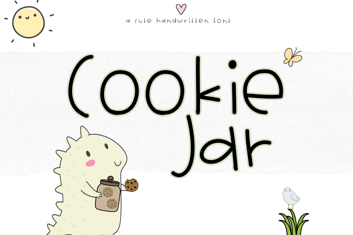 Cookie Jar - A Cute Handwritten Font example image 1