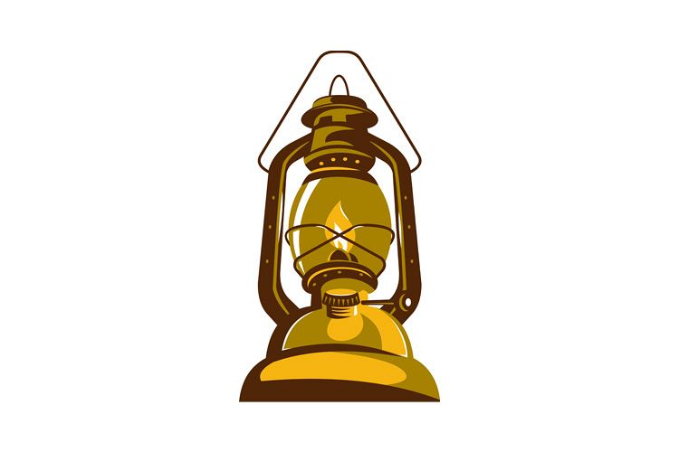 kerosene oil lamp retro example image 1