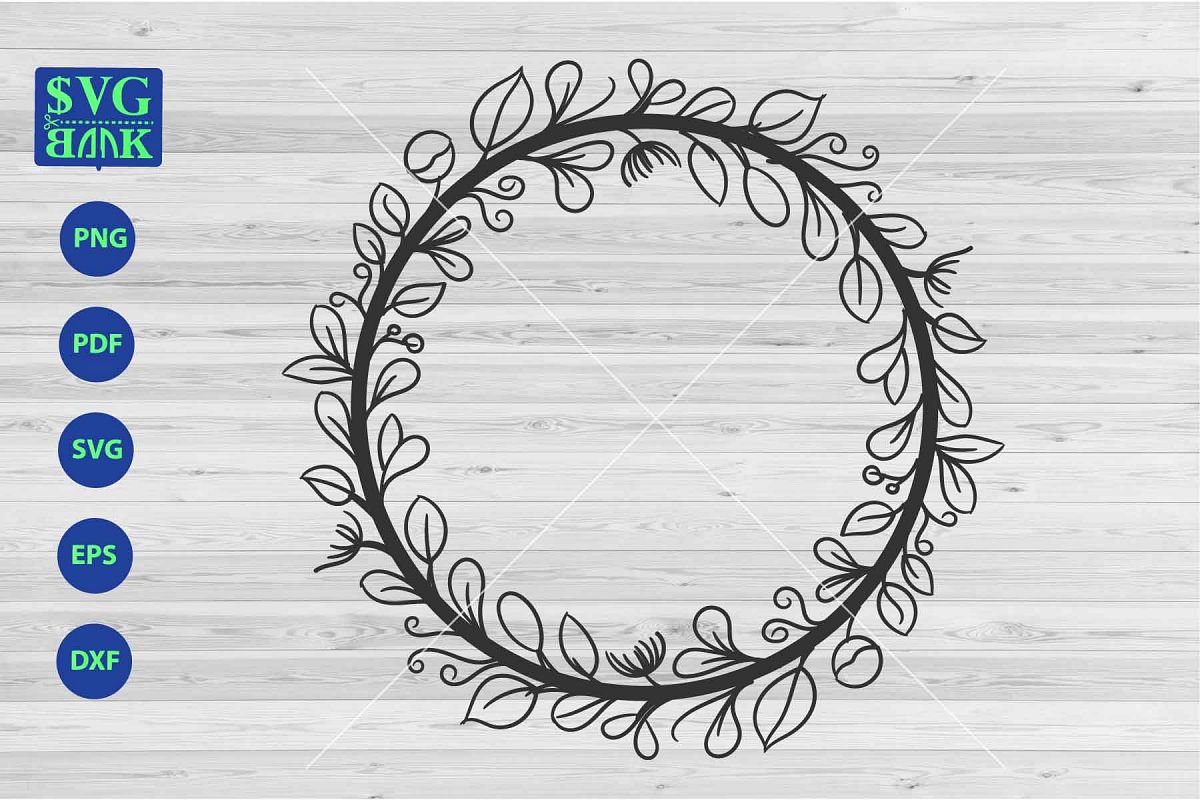 Download Free Monogram Wreath Svg Free Search PSD Mockup Template