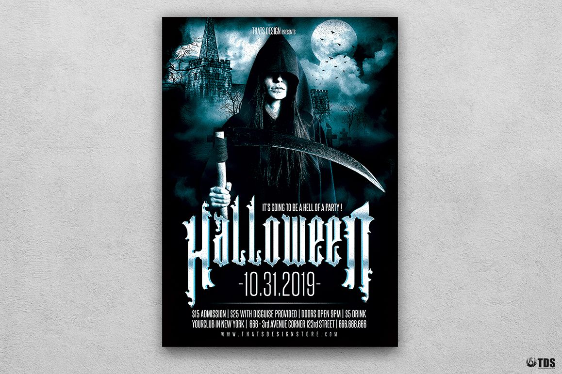 Halloween Flyer Template V8 example image 1
