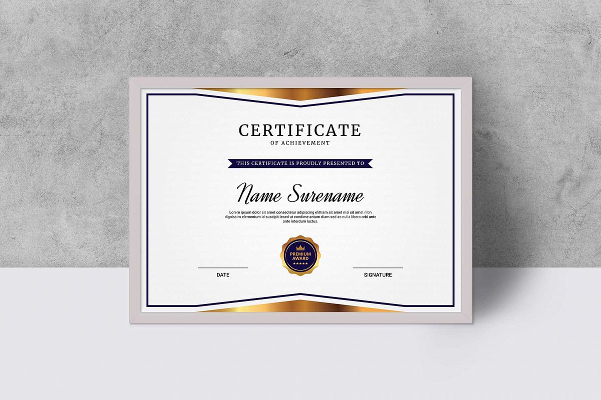 Certificate example image 1